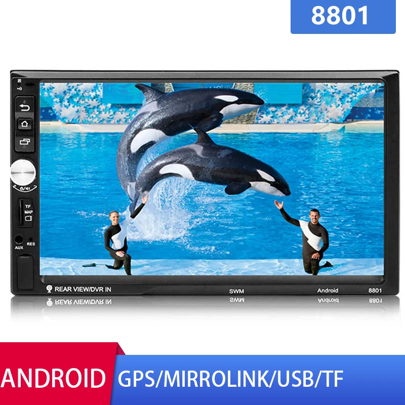 Автомагнитола 2 din 7 'HD сенсорный экран Android Mirrorlink/Обратный тормоз сигнализация Поддержка Bluetooth/FM/gps навигация MP5 мультимедиа