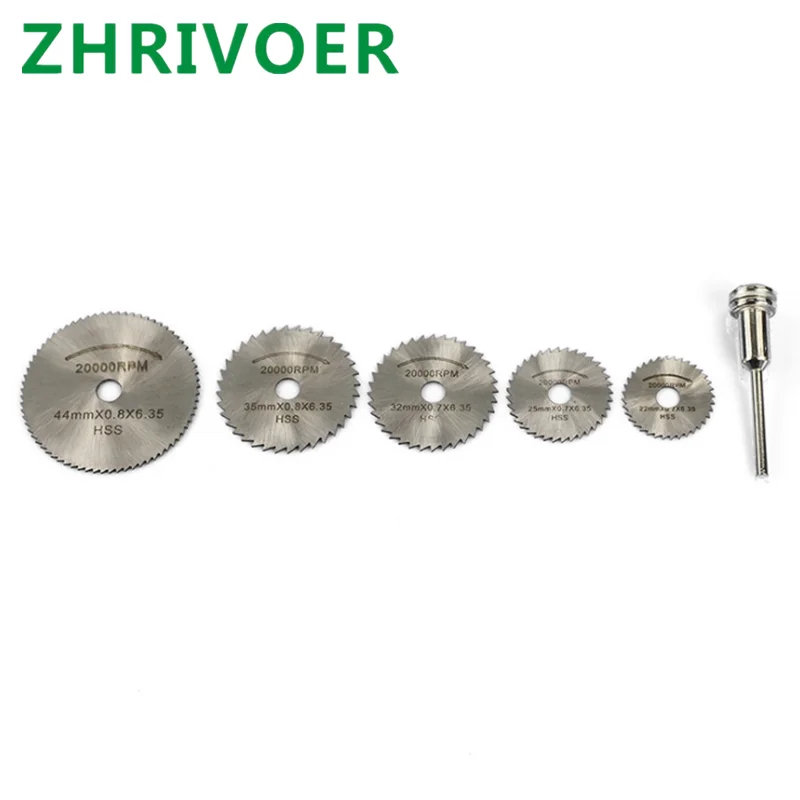 

6 piece suit High speed hacksaw blade wood thin cutting blade wood plastic electric grinding small circular saw blade 22-44mm