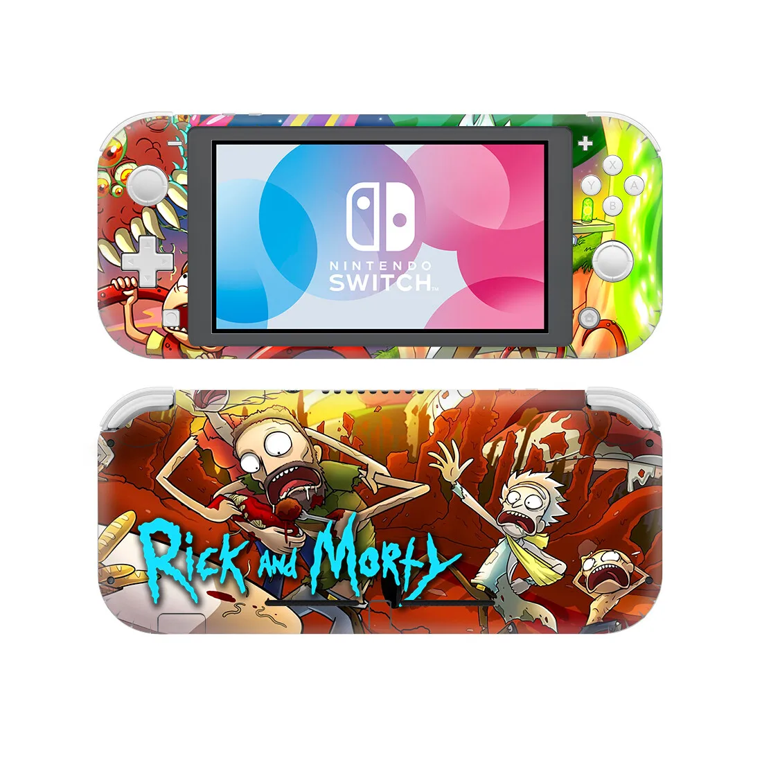 Rick and Morty nintendo switch Lite наклейки pegatinas NAND switch Lite виниловые наклейки на кожу Adesivos для nintendo Switch Lite