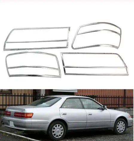 4 шт. хромированные задсветильник фары для Toyota Mark II GX100 1996 1997 1998 1999 2000 | Автомобили и