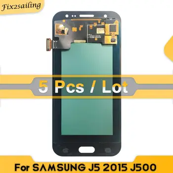 

(5Pcs/lot) Super AMOLED 100% New LCD For Samsung Galaxy J5 2015 J500 J500F J500FN J500H J500M LCD Display Touch Screen Digitizer