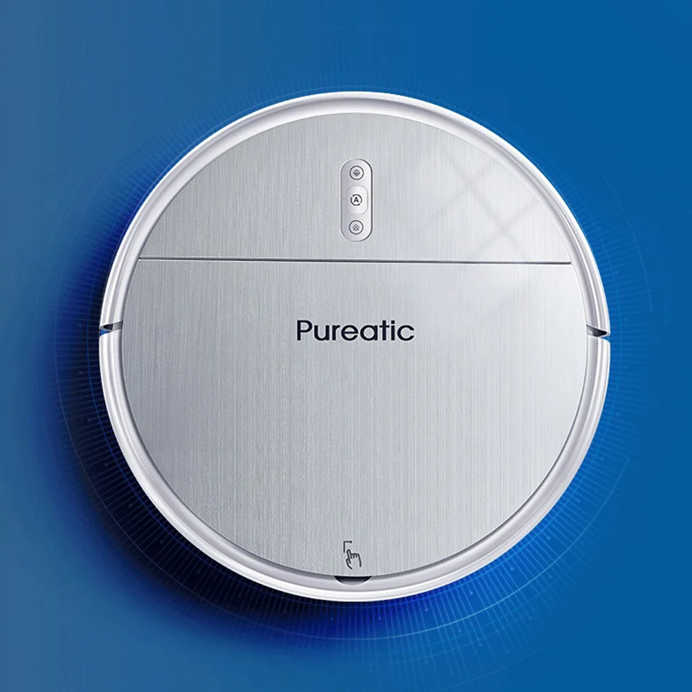 

Pureatic Vacuum Cleaner Robot Voice Control Wet Mop Automatic Recharge Smart Work With WIfi Powerful Suction No Water Tank