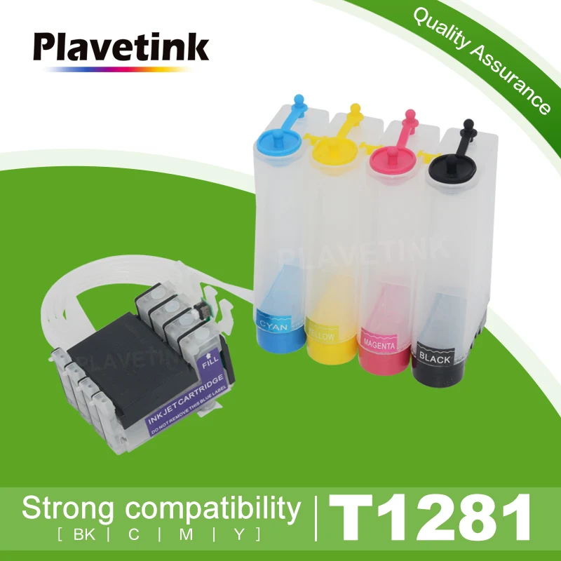 Система непрерывной подачи чернил Plavetink T1281 СНПЧ для принтера Epson Stylus S22 SX125 SX230 SX235W