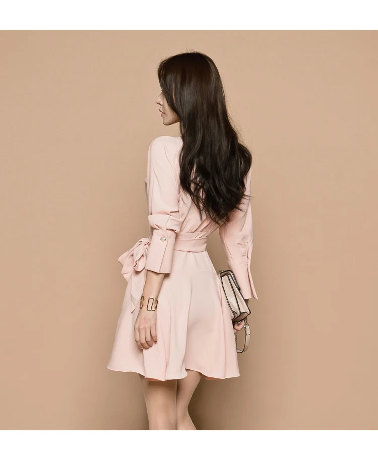 2022 فستان ربيعي نسائي فستان كاجوال أنيق تصاميم كوريه جديد فساتين العيد لعام