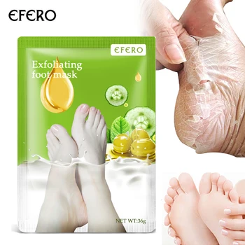 

EFERO Exfoliating Feet Mask Peeling Feet Mask Foot Patches Peel Dead Skin Whitening Feet Mask for Legs Pedicure Socks 8Pair