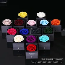 

2022NEW Eternal flower jewelry box necklace wearing jewelry box wedding lover love people confession gift DIY Creative