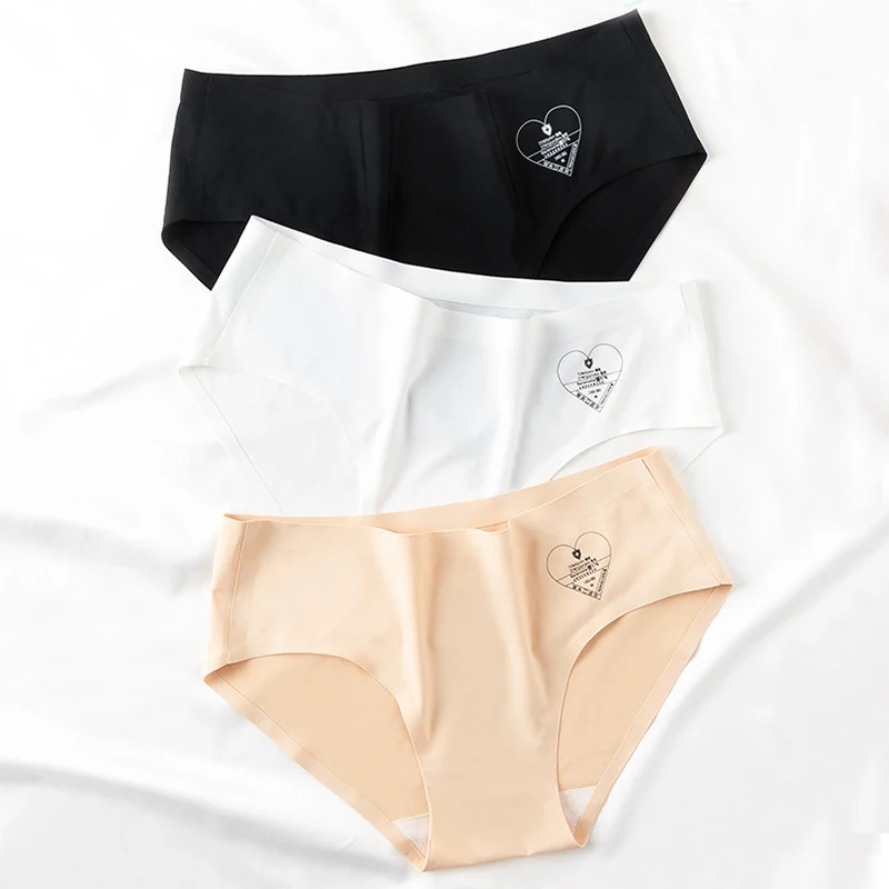 

Women Panties Set Sexy Briefs Seamless Underwear Ice Silk Panties Pants Comfort Lingerie Female Underpants Thong 3pcs/lot #F