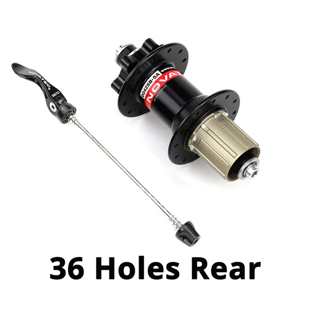 Black Rear 36H Novatec ступица D041SB D042SB дисковая карта тормоза MTB горный велосипед ступицы подшипника велосипеда 24 28 32 36 отверстия 24h 28h 32h 36h 5 цветов - Цвет: Black Rear 36H