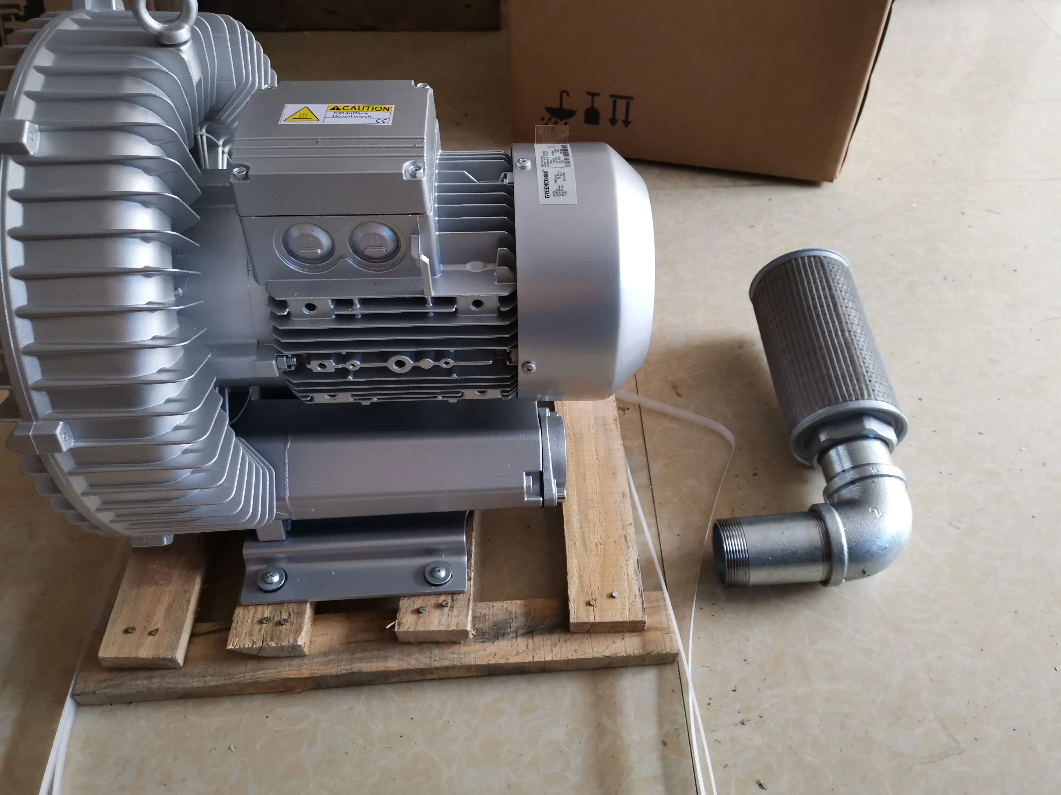 Greenco 2RB710-7AH16 2.2KW 3HP высокое давление 3AC воздушный кольцевой вентилятор/вакуумный насос/турбо воздуходувка компрессор industirl рыбоводство