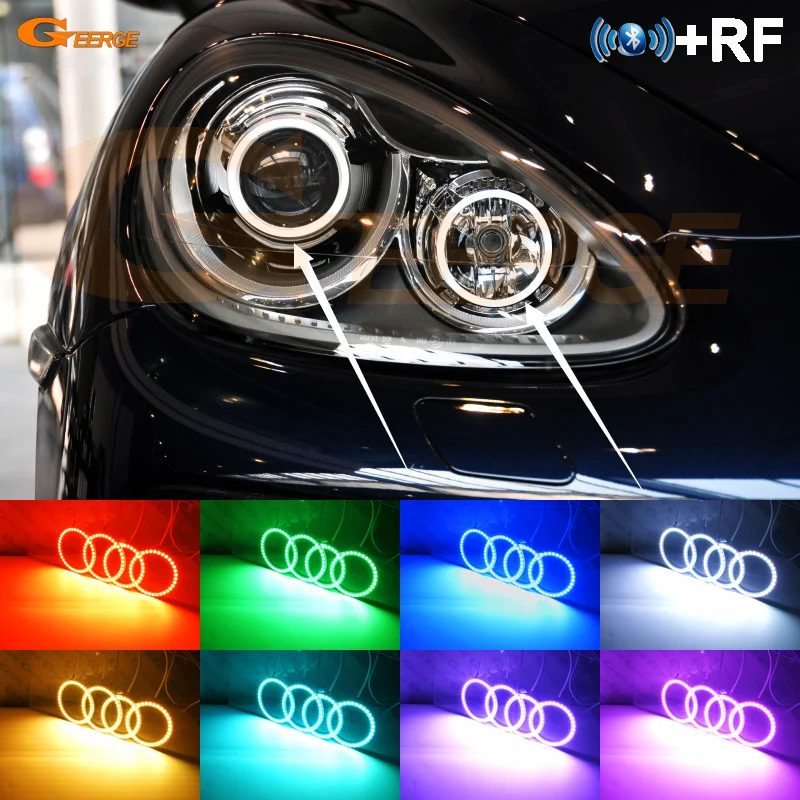 Для Porsche Cayenne 958 2011 2012 2013 2014 RF remote Bluetooth APP многоцветный ультра яркий RGB комплект