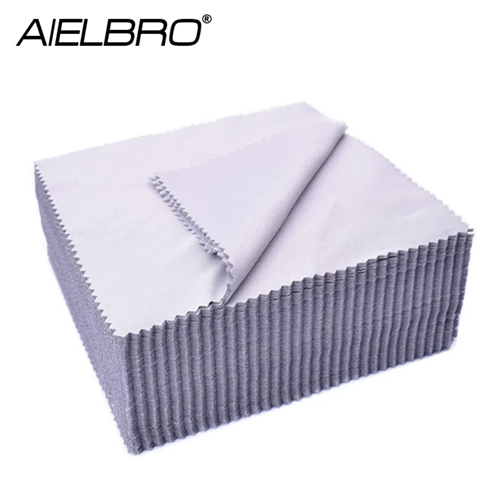 

AIELBRO Brand Grey Black Eyeglasses Glasses Cloth Microfiber Cleaner Cleaning Glasses Lens Clothes Eyewear Accessories