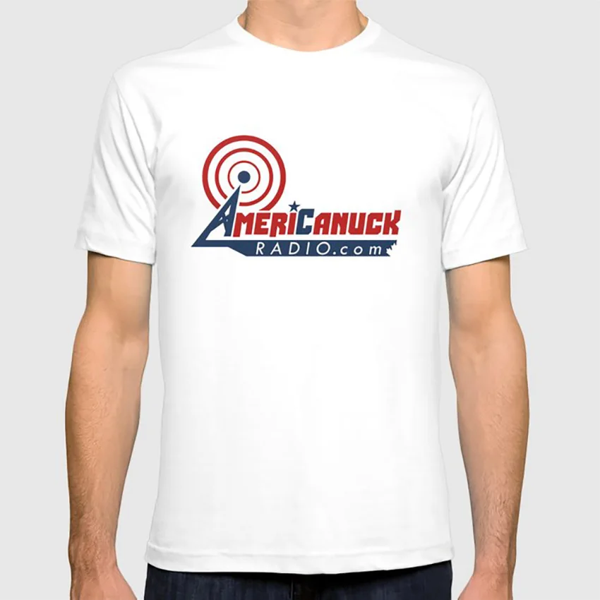 AmeriCanuckRadio.com логотип больших размеров, футболка