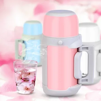 

1L Insulation Travel pot Thermos Cup Multi-function Hydro Flask Water Bottle Baby Insulation Pot Outdoor with Hanger