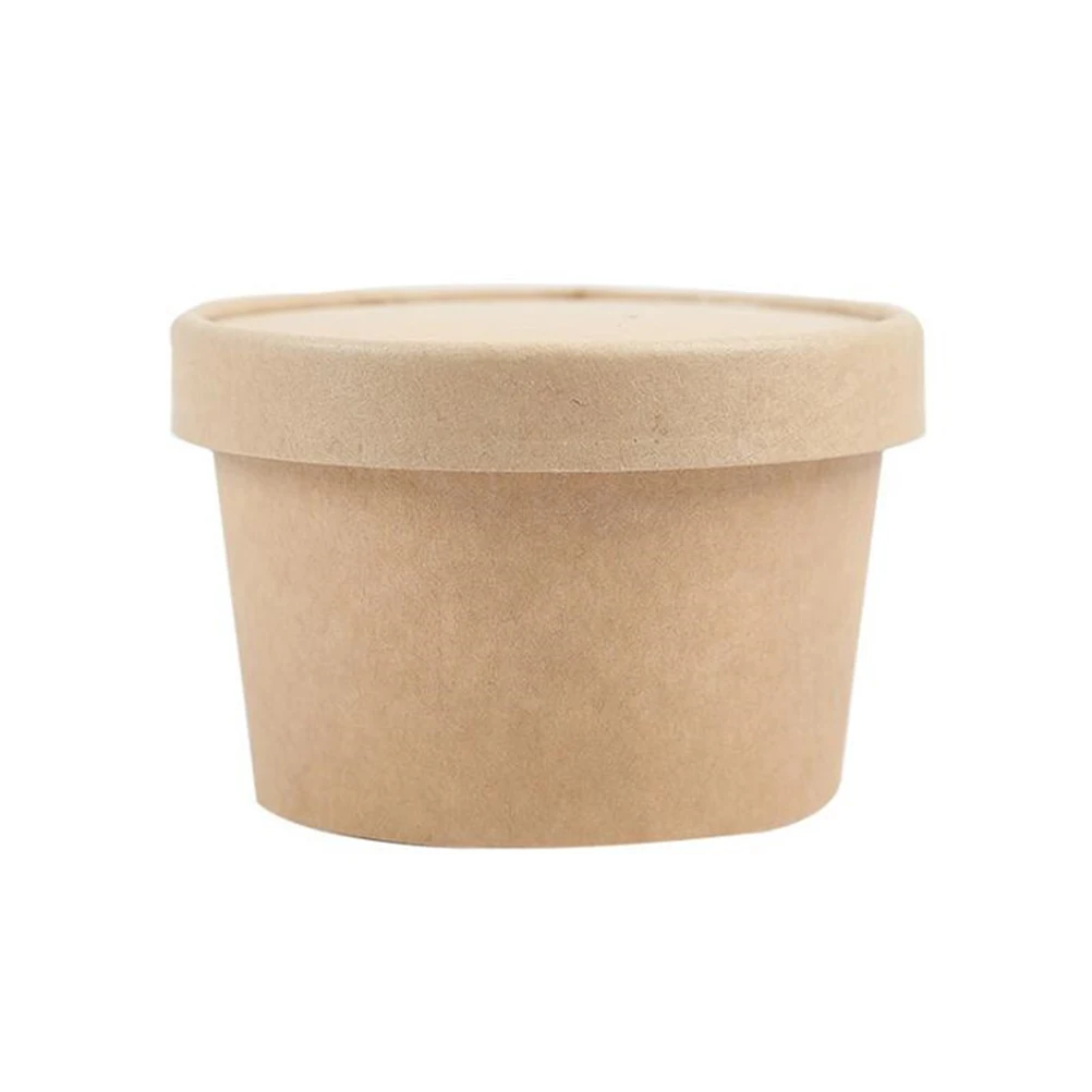 20 Pcs Disposable Ice Cream Box Ice Cream Jars Frozen Dessert Containers Environmentally Friendly Packaging Box Kitchen Tools