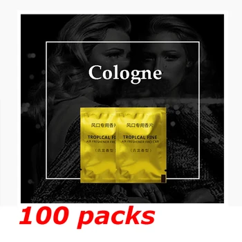 

100 Packs Car Air Freshener Car Styling Aroma Solid Perfume Lemon Peach Ocean Lavender Auto Interior Fragnace clip Accessories