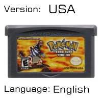 Terra Ruby 32 бит видеоигры картридж Консоли Карты для nintendo GBA Pokeon Lightng желтый My Ass Outlaw жемчуг золото Ультрафиолетовый английский - Цвет: Terra Ruby