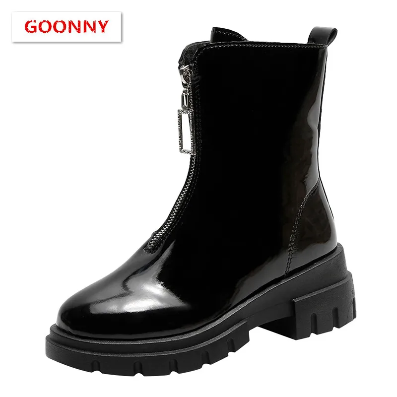 Najtaniej Buty damskie wysokiej jakości oryginalne skórzane buty zimowe brytyjskie buty Martin botki Punk Dr buty motocyklowe platformy