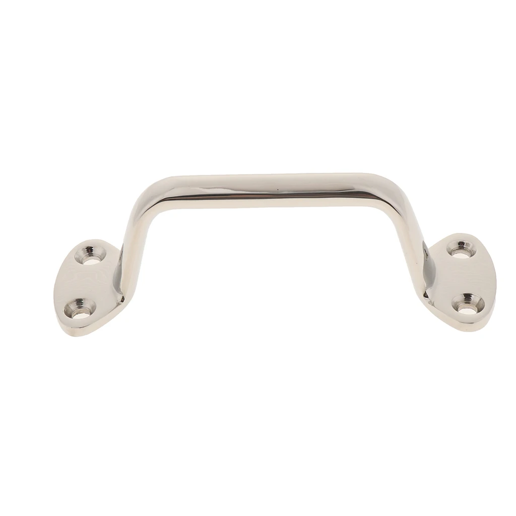 Boat Stainless Steel Handrail 6 inch Solid Grab Handle Polished Marine Yacht RV