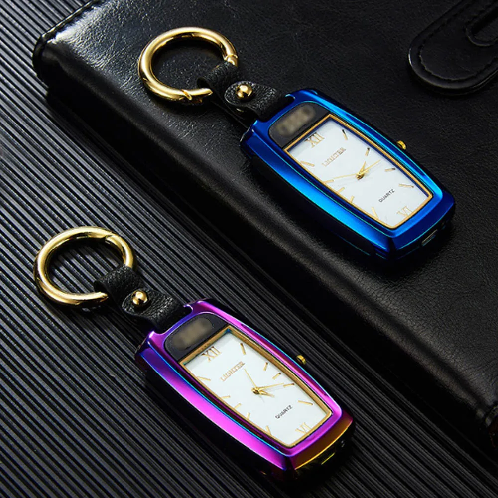 Многофункциональные часы USB прикуриватель фонарик