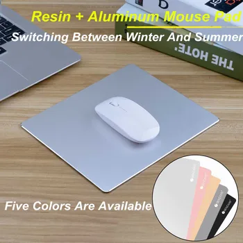 

Aluminum Mouse Pad Strong For Mouse Non-slip Base Resistant Mouse Pad With Micro Sand Aluminum Surface Fast Accurate Control