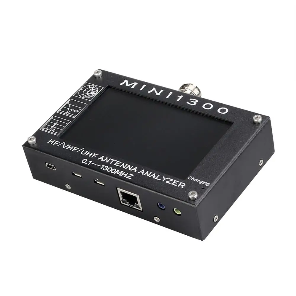 Retevis Mini 1300 HF/VHF/UHF 0,1-1300 МГц КСВ антенный анализатор с 4,3 дюйма ЖК-сенсорной антенной для радио