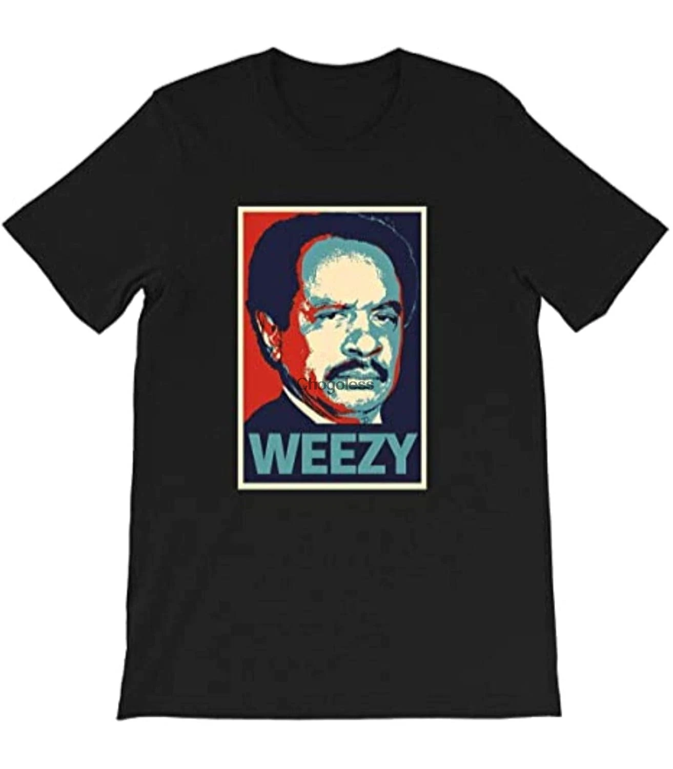 Джордж Jefferson Weezy надеемся для фотосъемки All in The Семья 70s входной двери у Моники из