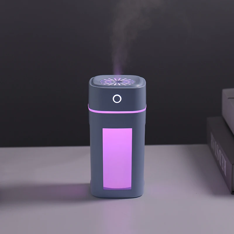 Mini Fluorescence Humidifier Essential Oil Diffuser 240ml Aroma Lamp LED Night Light USB Ultrasonic Fogger Car air freshener