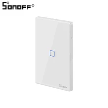 ITEAD Sonoff WiFi переключатель умный сенсорный Таймер настенного выключателя 1 банда США штекер 315 RF/APP пульт дистанционного управления умный дом для Alexa совместимый