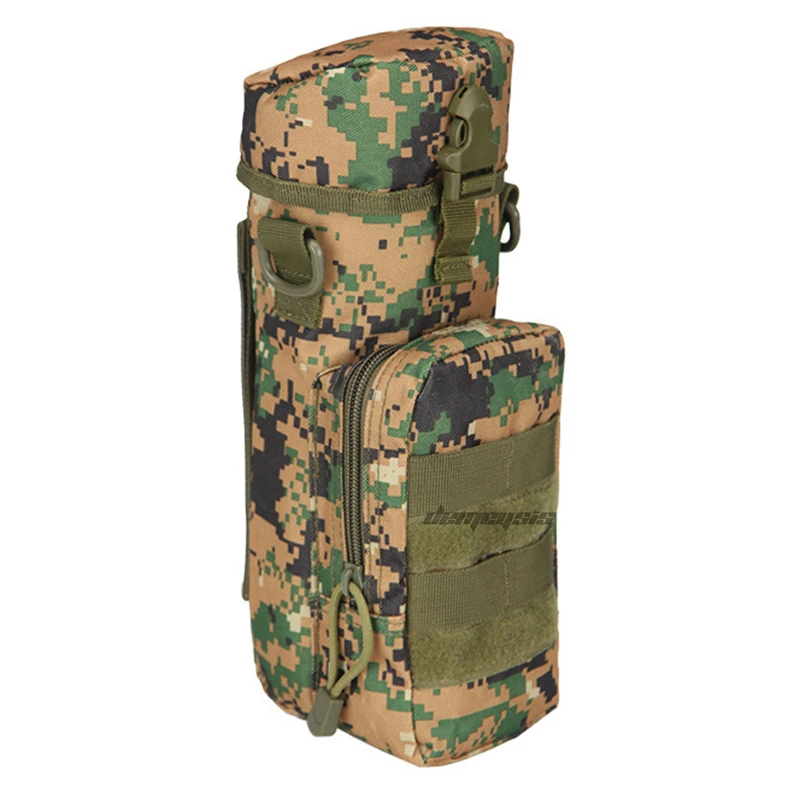woodland digital Тактический Molle мешок бутылки воды нейлон Открытый военный путешествия чайник сумка с плечевым ремнем - Цвет: woodland digital