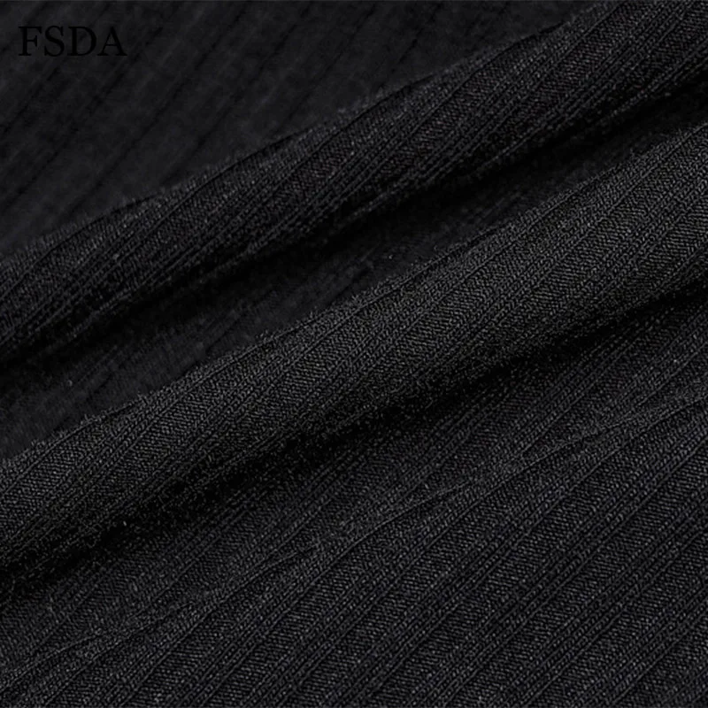 FSDA с круглым вырезом и длинными рукавами-фонариками белый черный свитер женский повседневный элегантный осенний Женский пуловер винтажные свитера