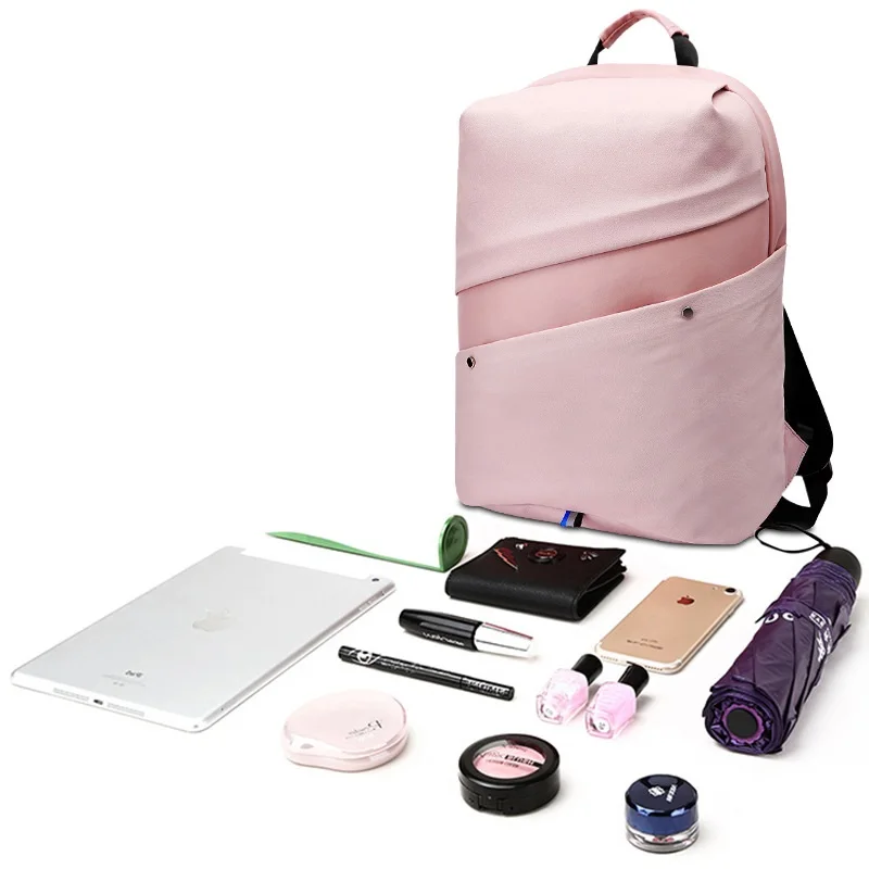 Противоугонный usb зарядка модный рюкзак для ноутбука женский рюкзак для ноутбука 13,3 14 15 15,6 дюймов Женская двойная сумка через плечо