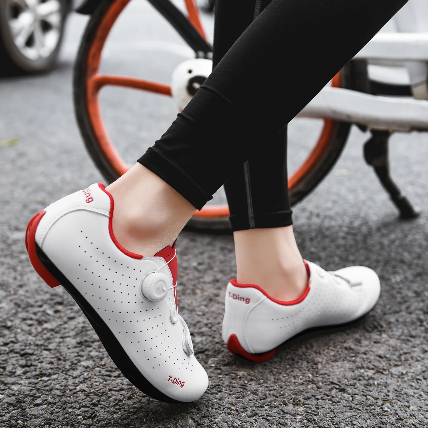 cycling shoes Bicycle Cycling Shoes Anti-slip Breathable Men Road Racing Athletic Bike Shoes Self-Locking Shoes cycling shoes