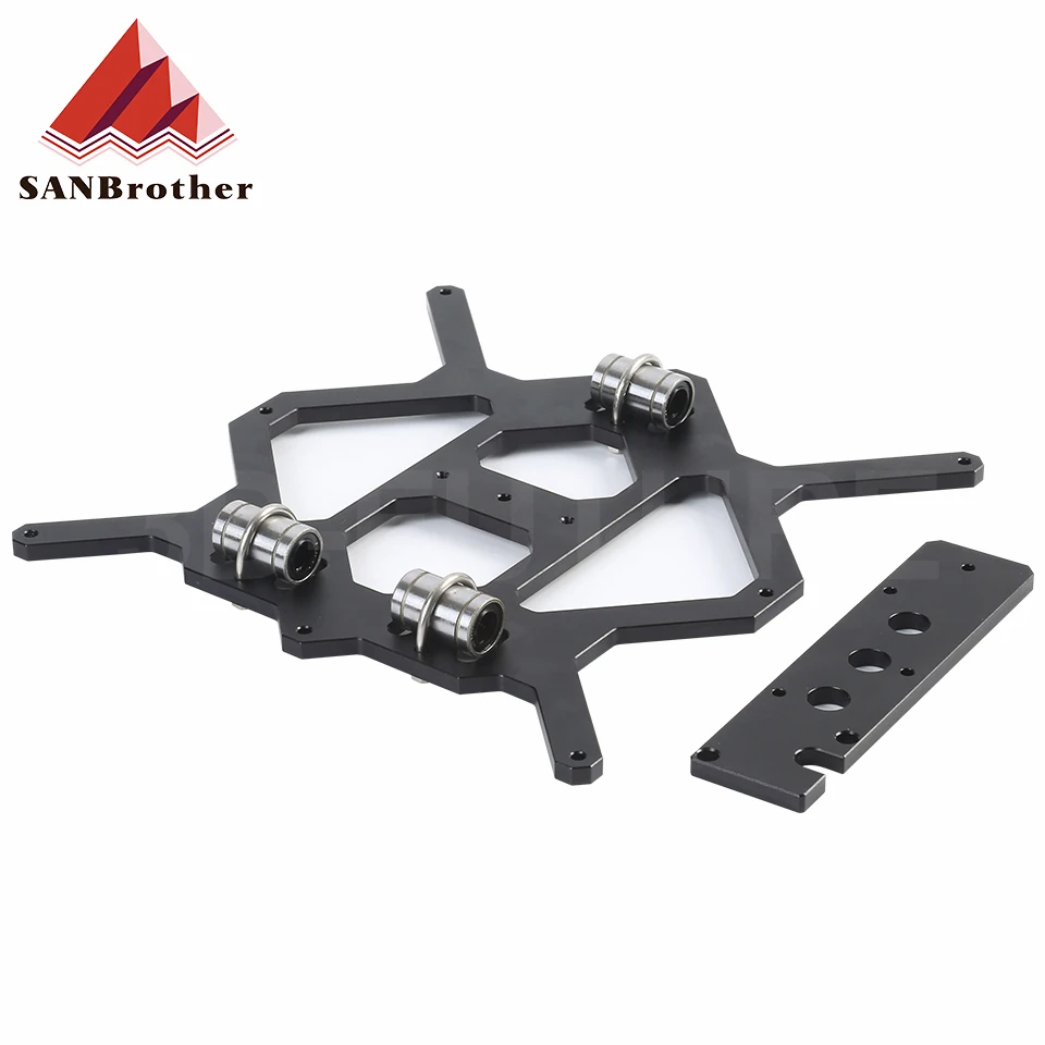 

Cloned Original Prusa i3 MK3 3D Printer Aluminum Y Carriage With 3pcs U-bolts Holding LM8UU For Prusa i3 3D Printer Parts