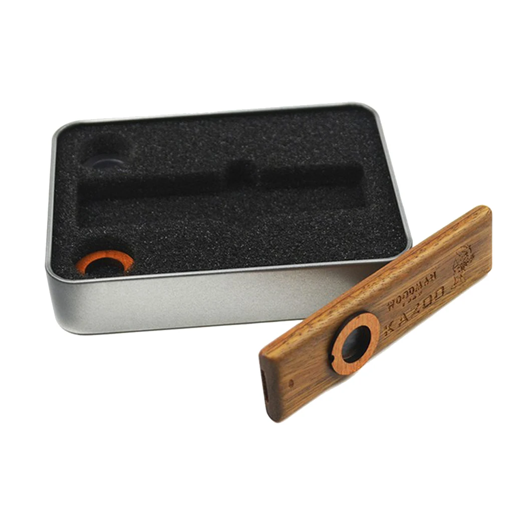 Деревянная гармоника Kazoo с мембранной деревянной Гавайская гитара партнер музыкальный инструмент
