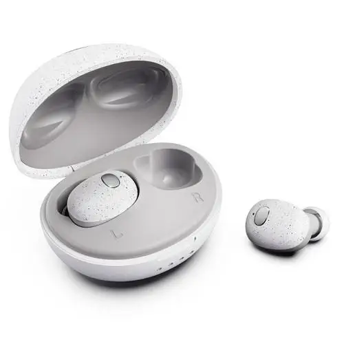BEESCLOVER TWS-T2, беспроводные наушники Bluetooth 5,0, мини Bluetooth 5,0, наушники IPX7, водонепроницаемые спортивные наушники для бега d40 - Color: White