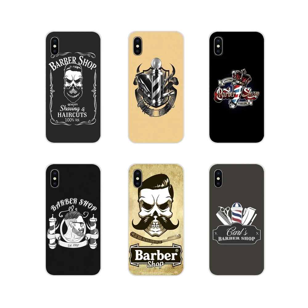 

For Samsung A10 A30 A40 A50 A60 A70 Galaxy S2 Note 2 3 Grand Core Prime funny letter barber shop Hair Soft Transparent Skin Case