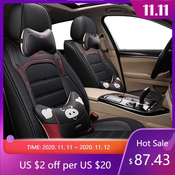 

KADULEE leather car seat cover for Chery a3 a5 amulet cowin e5 qq6 tiggo 2 3 5 7 fl t11 of 2018 2017 2016 2015 car seats