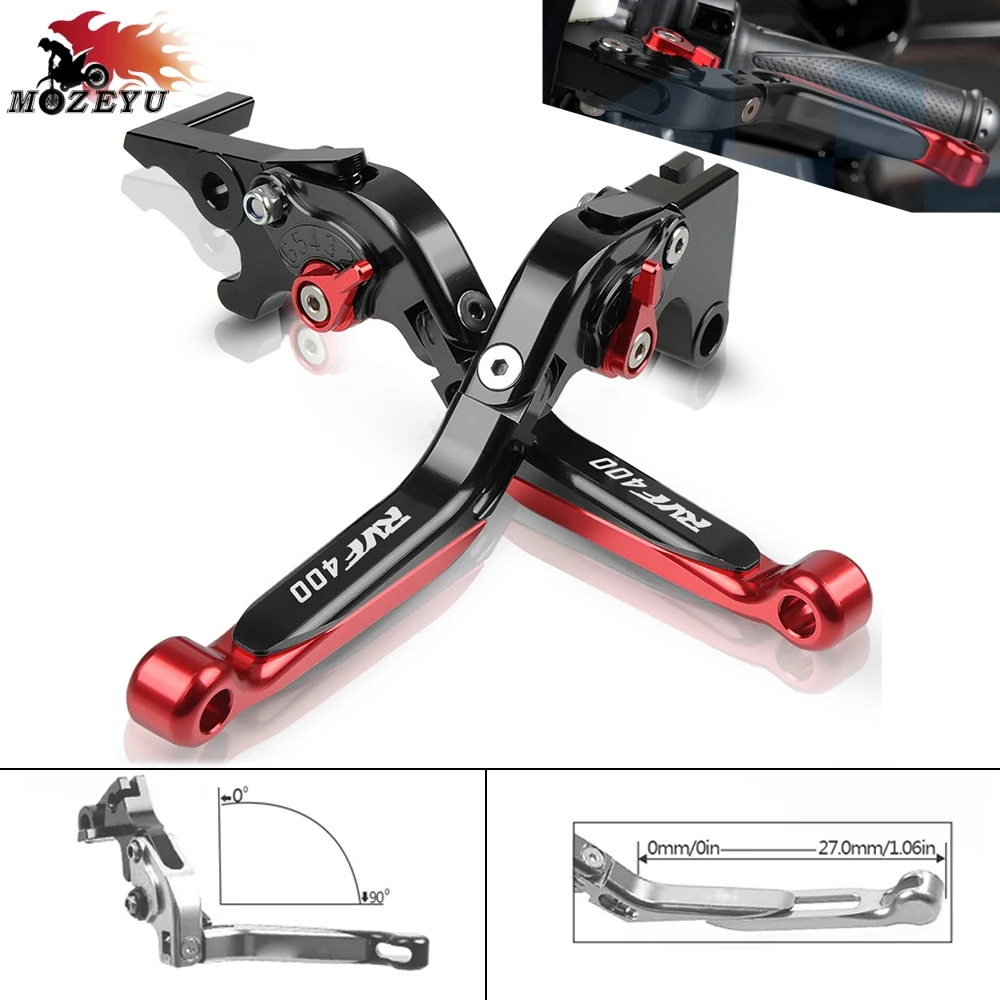 Для HONDA RVF 400 RVF400 1994-1996 1995 CNC алюминиевый мотоцикл Регулируемый складной выдвижной складной тормозной рычаг сцепления rvf400