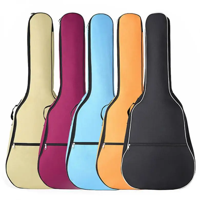 Portable 41 Inch Oxford Fabric Acoustic Guitar Double Straps Padded Guitar Soft Case Gig Bag Waterproof Backpack