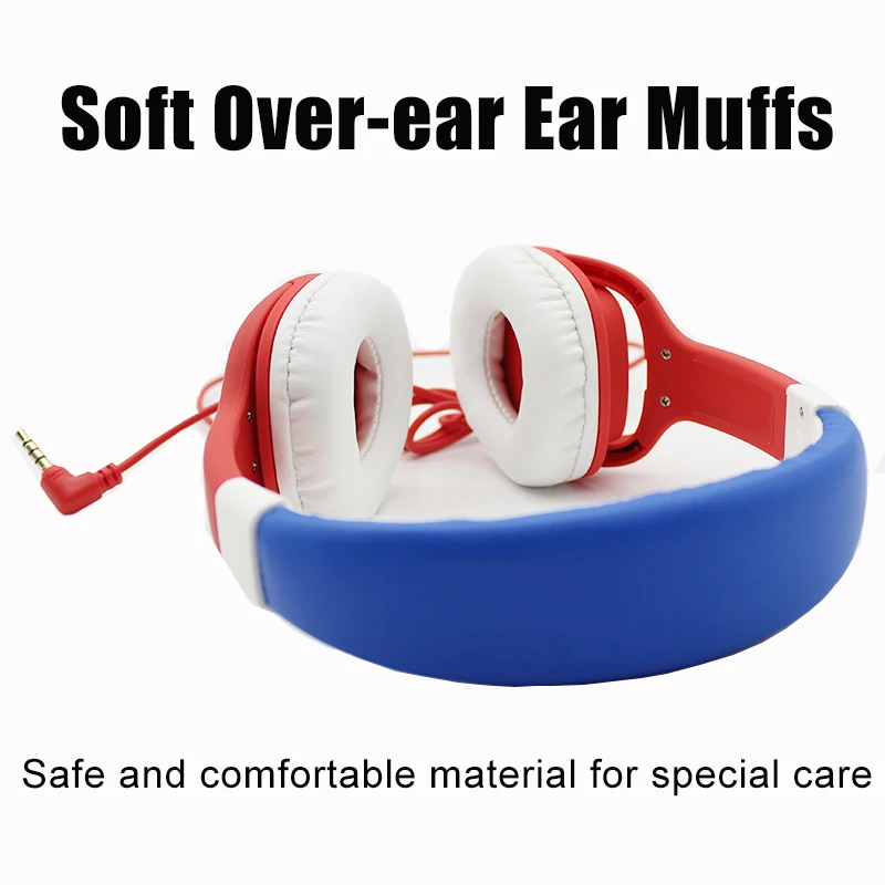 Kids Headphones with Microphone 85 93dB Wired Music Earphones Children Stereo Headsets 3 5mm Headphone For Sony Phone Christmas
