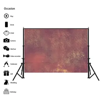 

Tie-dye Photography Background Cloth Reddish Brown Color Retro Style Studio Photo Prop Backdrops