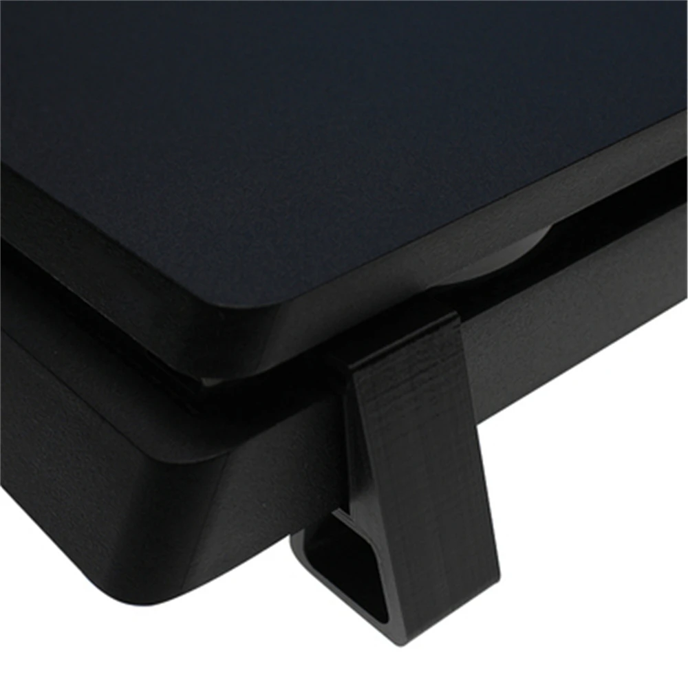 SLIM Black 4 шт. для PS4 горизонтальный кронштейн настольная подставка для playstadi4 PS4/Slim/Pro игровая консоль охлаждающая база плоский монтажный кронштейн - Цвет: SLIM Black