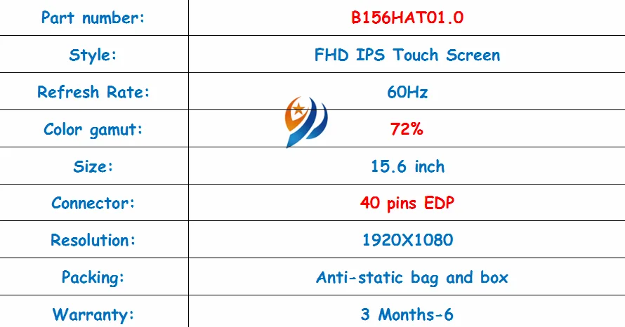 15,6 ''Replacemente светодиодный Дисплей сенсорный ScreenB156HAK01.0 подходит LP156WF7-SPA1 LTN156HL11-D01 для Dell Inspiron 15 5558 5559