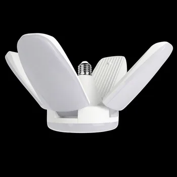 

LED E27 Foldable Fan Blade Bulbs 60W Cold White LED Lights 220V Ceiling Lamps For Living Room Garage Light #