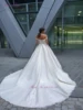 Julia Kui Off The Shoulder A Line Wedding Dress With Sweetheart Neckline Princess Court Train Bride Dress 3