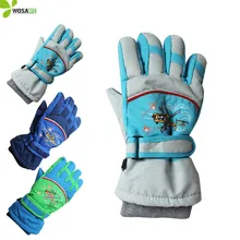 Нескользящие пригодные для носки лыжные перчатки для катания на коньках для детей от 4 до 10 лет флисовые теплые спортивные перчатки для катания на скейтборде и сноуборде