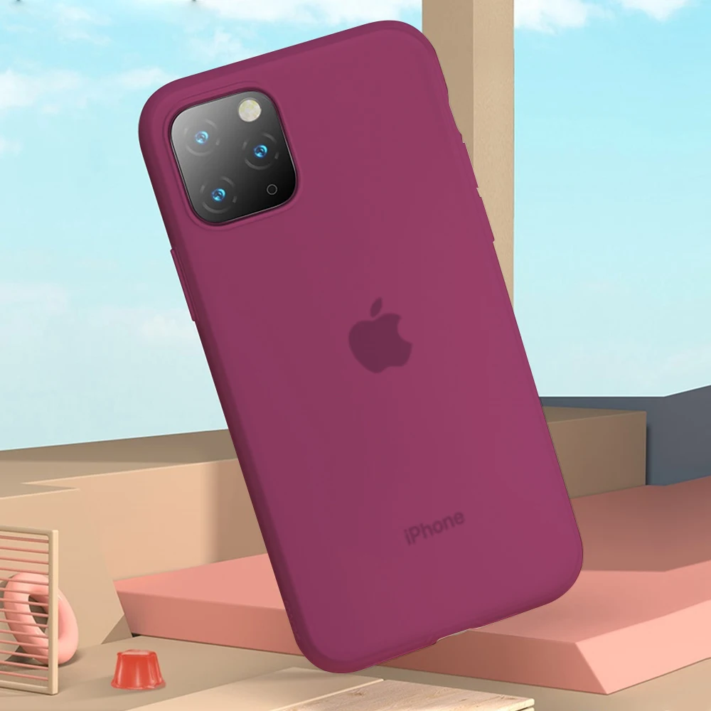 Arvin чехол для iPhone 11 Pro Max, мягкий жидкий силиконовый чехол для детей, приятный на ощупь чехол для iPhone 11 Pro - Цвет: rose red