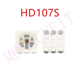 

50-1000pcs HD107S(Similar APA102) LED Chip 5050 2020 RGB Intelligent Control Integrated LED Light Source APA107S Chip 26+kHz PWM