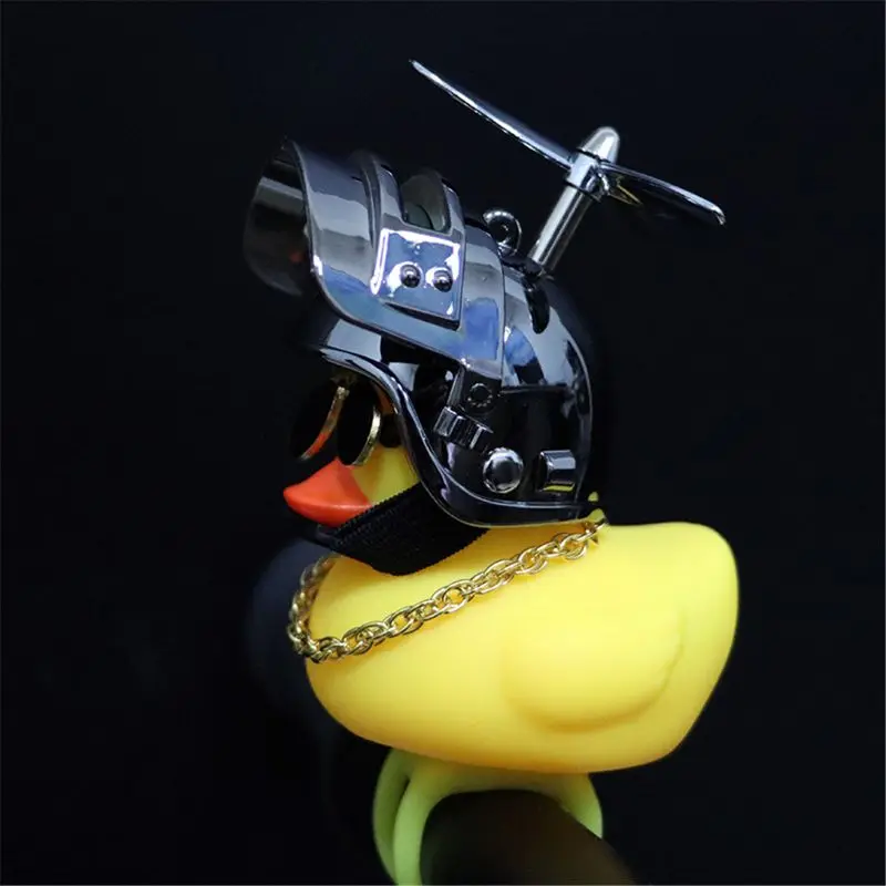 Rubber Duck Toy Car Ornaments Yellow  Dashboard Decorations with Propeller Helmet for Adults, Kids, Women, Men 11