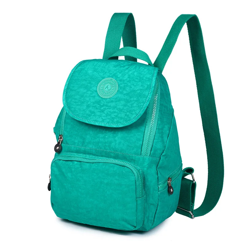 ACEPERCH Повседневный школьный рюкзак для девочек для подростков Mochila Feminina женский нейлоновый рюкзак для ноутбука женский - Цвет: 1 piece Lake Green